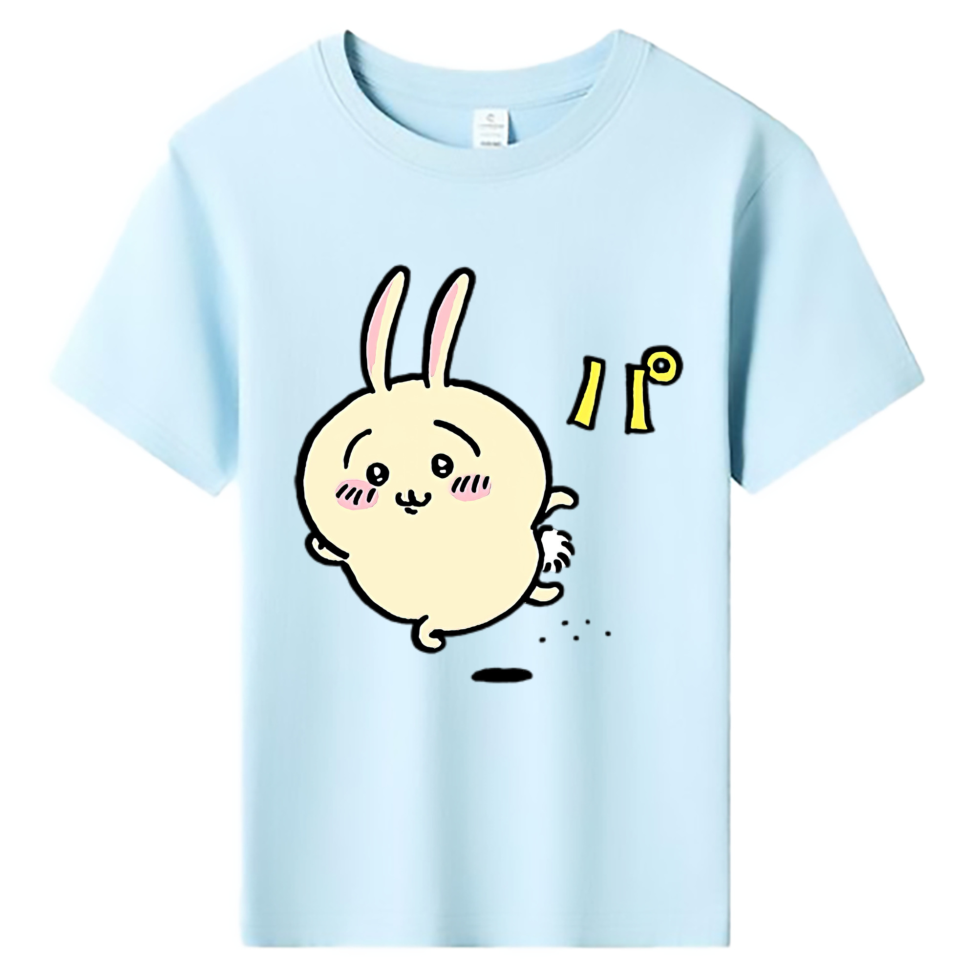 （画像用） ちいかわ うさぎ Chii-kawa usagi 綿100％キッズTシャツ（フロントプリント）
